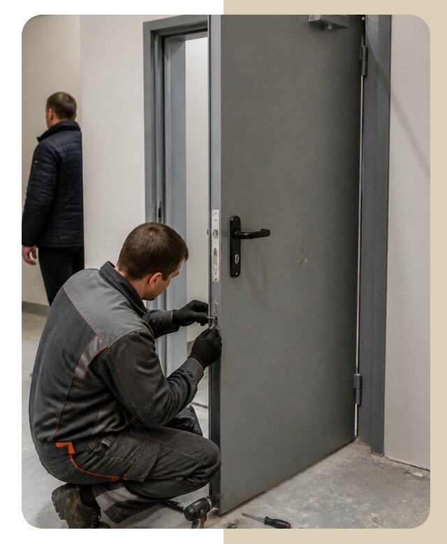 Ремонт противопожарной двери в Новосибирске по цене 6608 р. | ДвериЛегко-Нвс